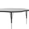 Correll Flower Adjustable Height Activity Kids School Table, Melamine Laminate, Gray Granite AM60-FLR-15 - alternate 4